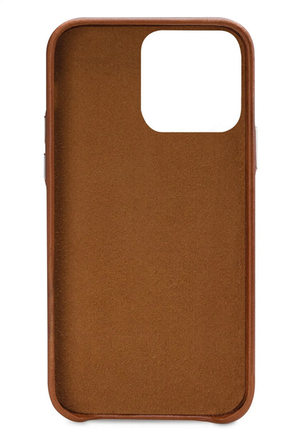 Senza Desire Leather Cover With Card Slot Apple Iphone 13 Pro Burned Cognac - Essentify