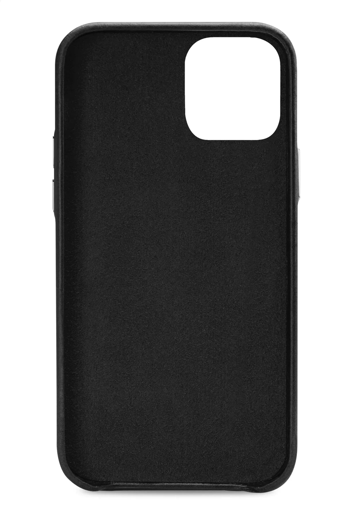 Senza Pure Leather Cover With Card Slot Apple Iphone 13 Mini Deep Black - Essentify