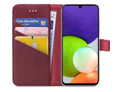 My Style Flex Wallet For Samsung Galaxy A22 4G Bordeaux - Essentify
