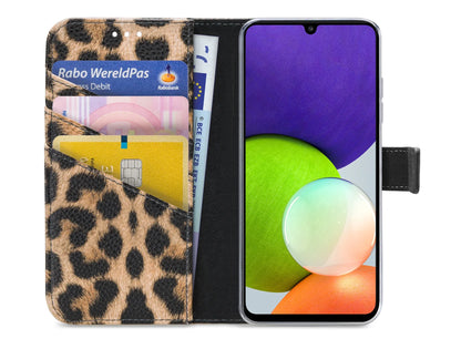 My Style Flex Wallet For Samsung Galaxy A22 4G Leopard - Essentify