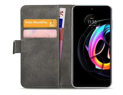 Mobilize Classic Gelly Wallet Book Case Motorola Edge 20 Lite Black