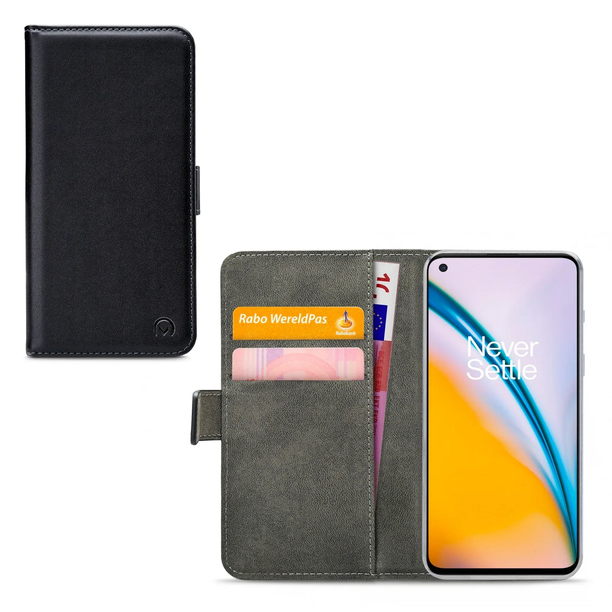 Mobilize Classic Gelly Wallet Book Case Oneplus Nord 2 5G Black - Essentify