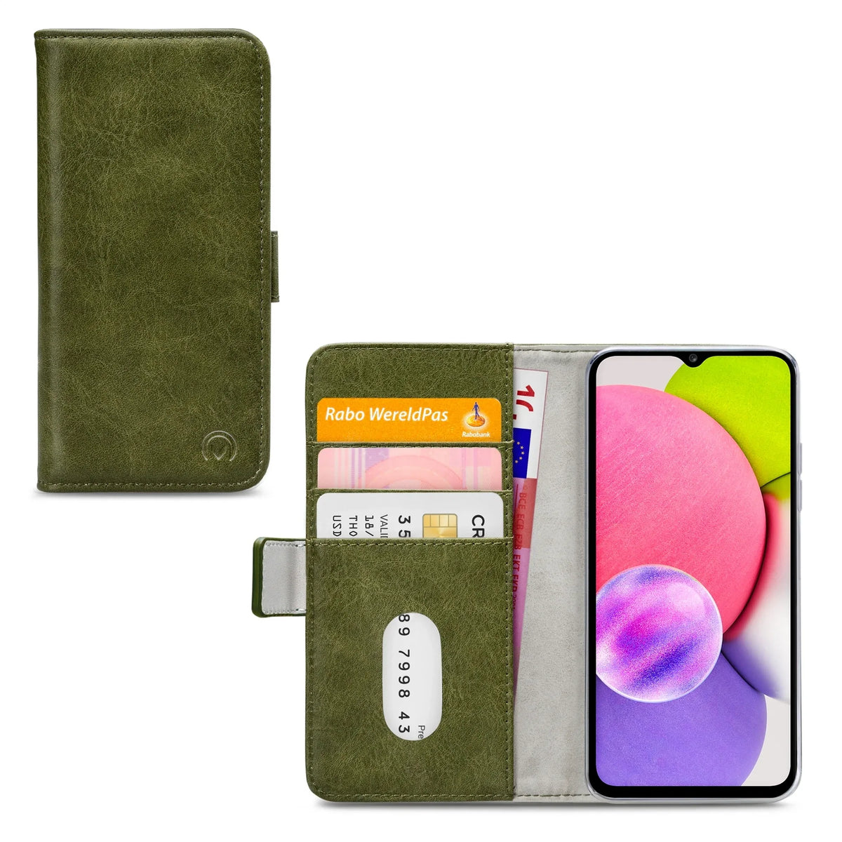 Mobilize Elite Gelly Wallet Book Case Samsung Galaxy A03S Green - Essentify
