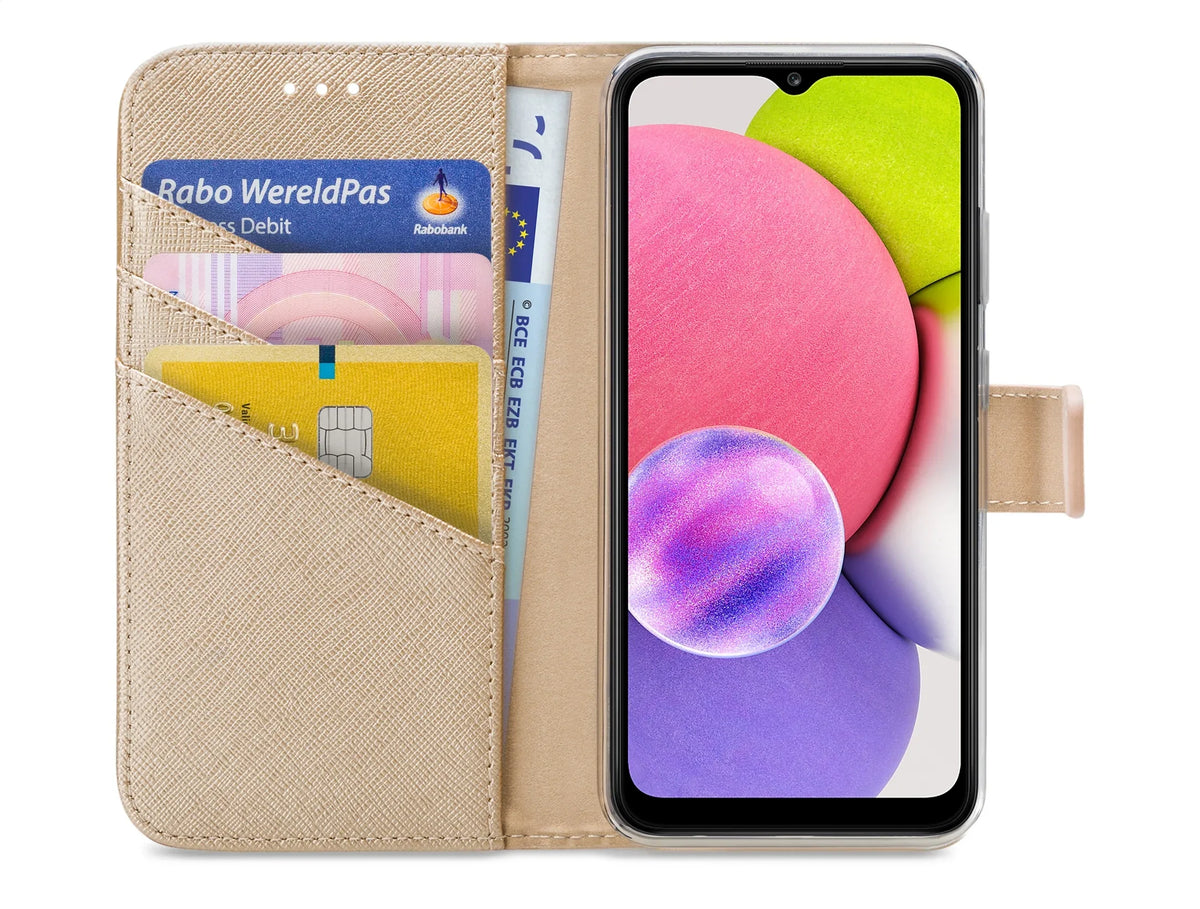My Style Flex Wallet For Samsung Galaxy A03S Gold - Essentify