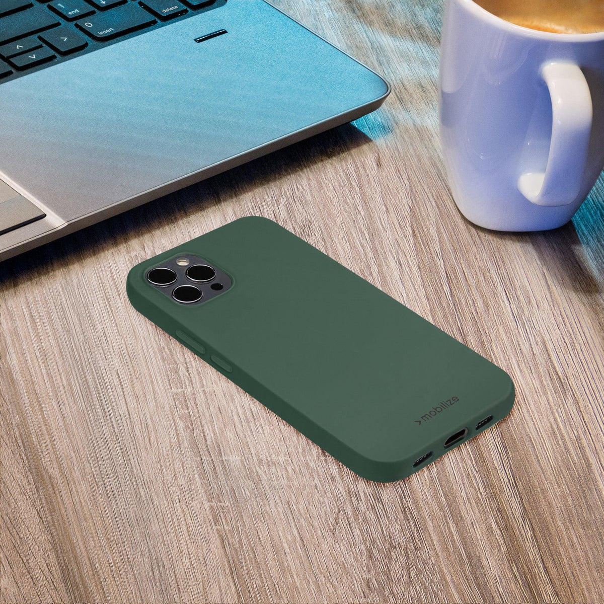 Mobilize Rubber Gelly Case Apple Iphone 13 Pro Matt Green - Essentify