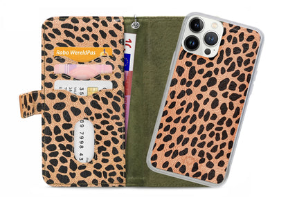 Mobilize 2In1 Magnet Zipper Case Apple Iphone 13 Pro Max Olive/Leopard - Essentify