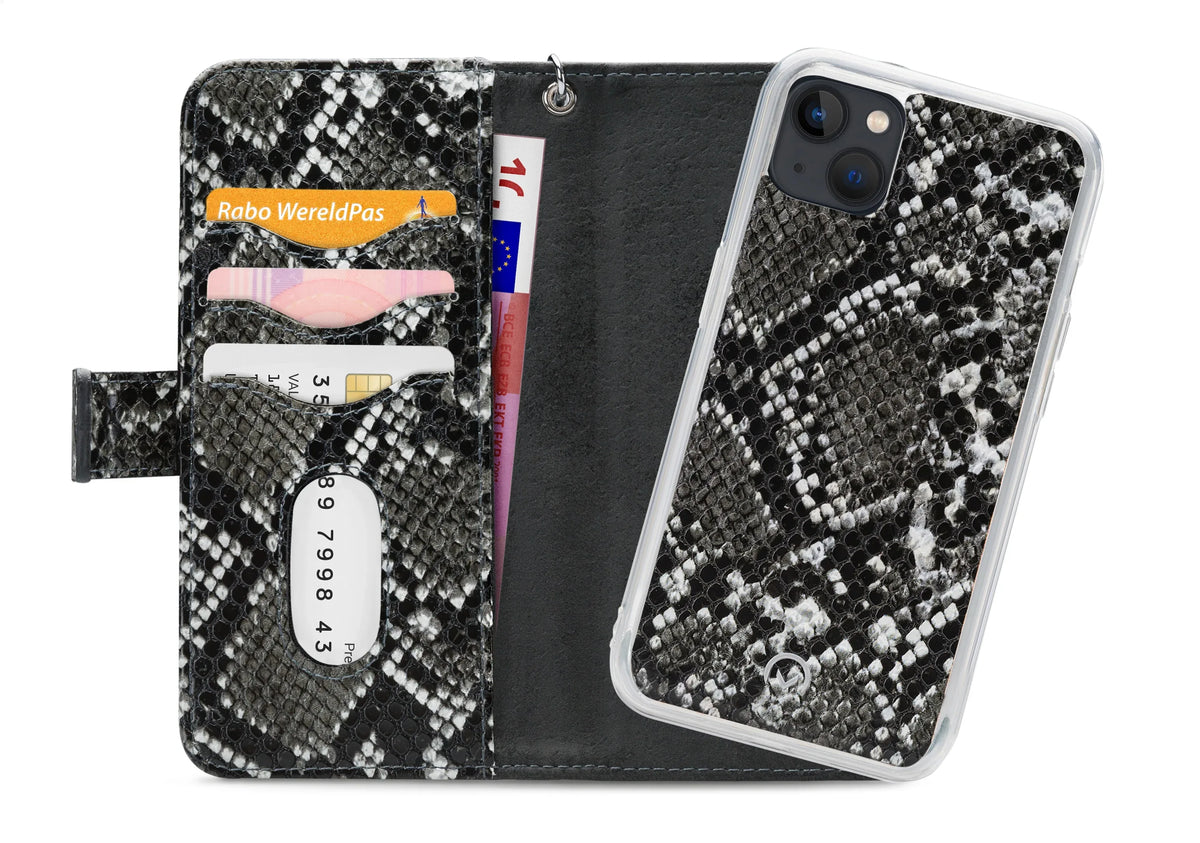 Mobilize 2In1 Magnet Zipper Case Apple Iphone 13 Mini Black/Snake - Essentify