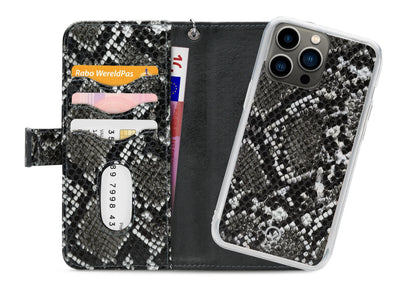 Mobilize 2In1 Magnet Zipper Case Apple Iphone 13 Pro Black/Snake - Essentify