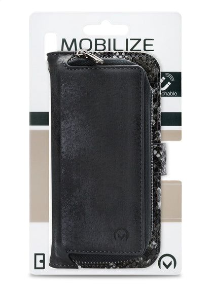 Mobilize 2In1 Magnet Zipper Case Apple Iphone 13 Pro Black/Snake - Essentify