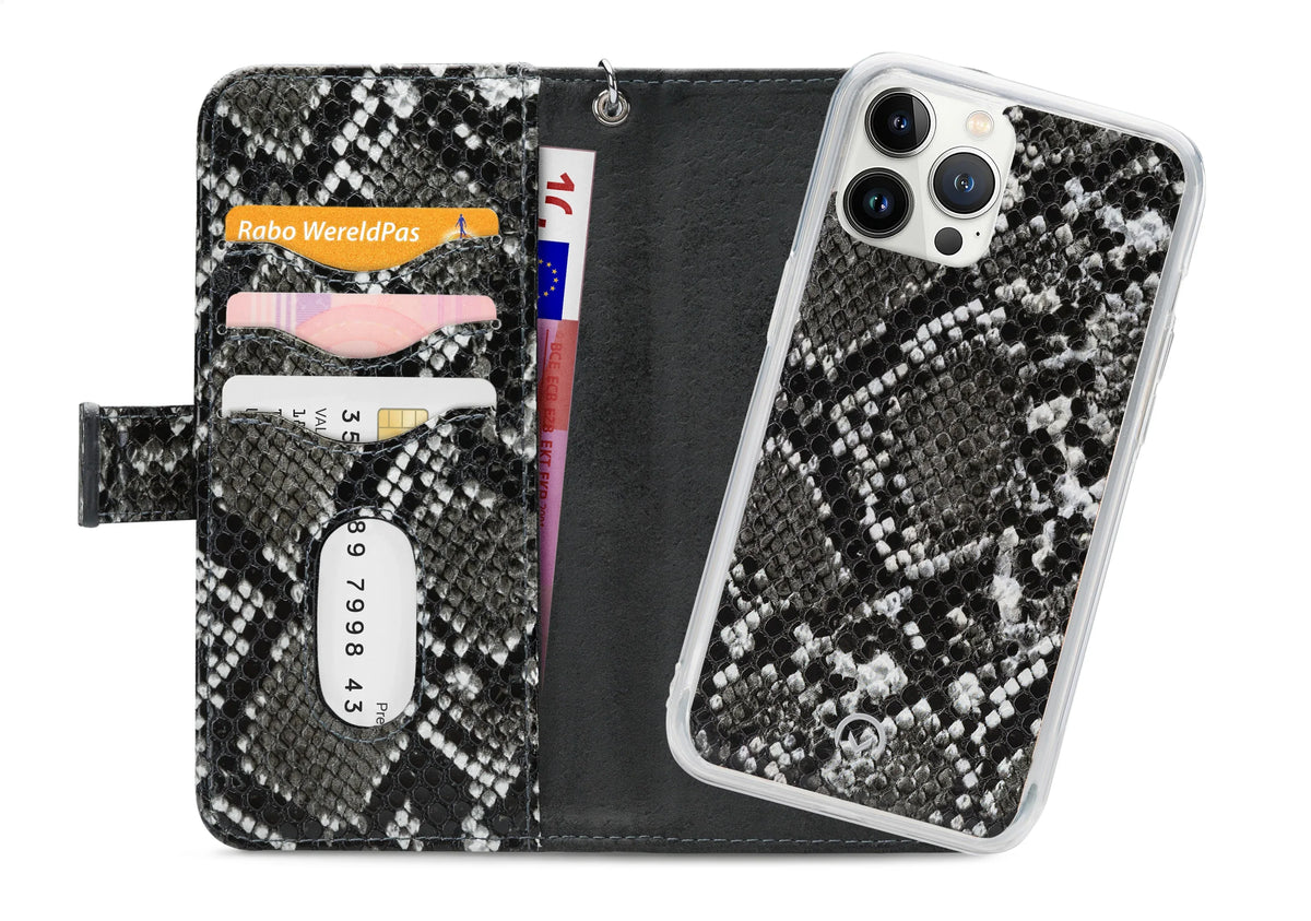 Mobilize 2In1 Magnet Zipper Case Apple Iphone 13 Pro Max Black/Snake - Essentify
