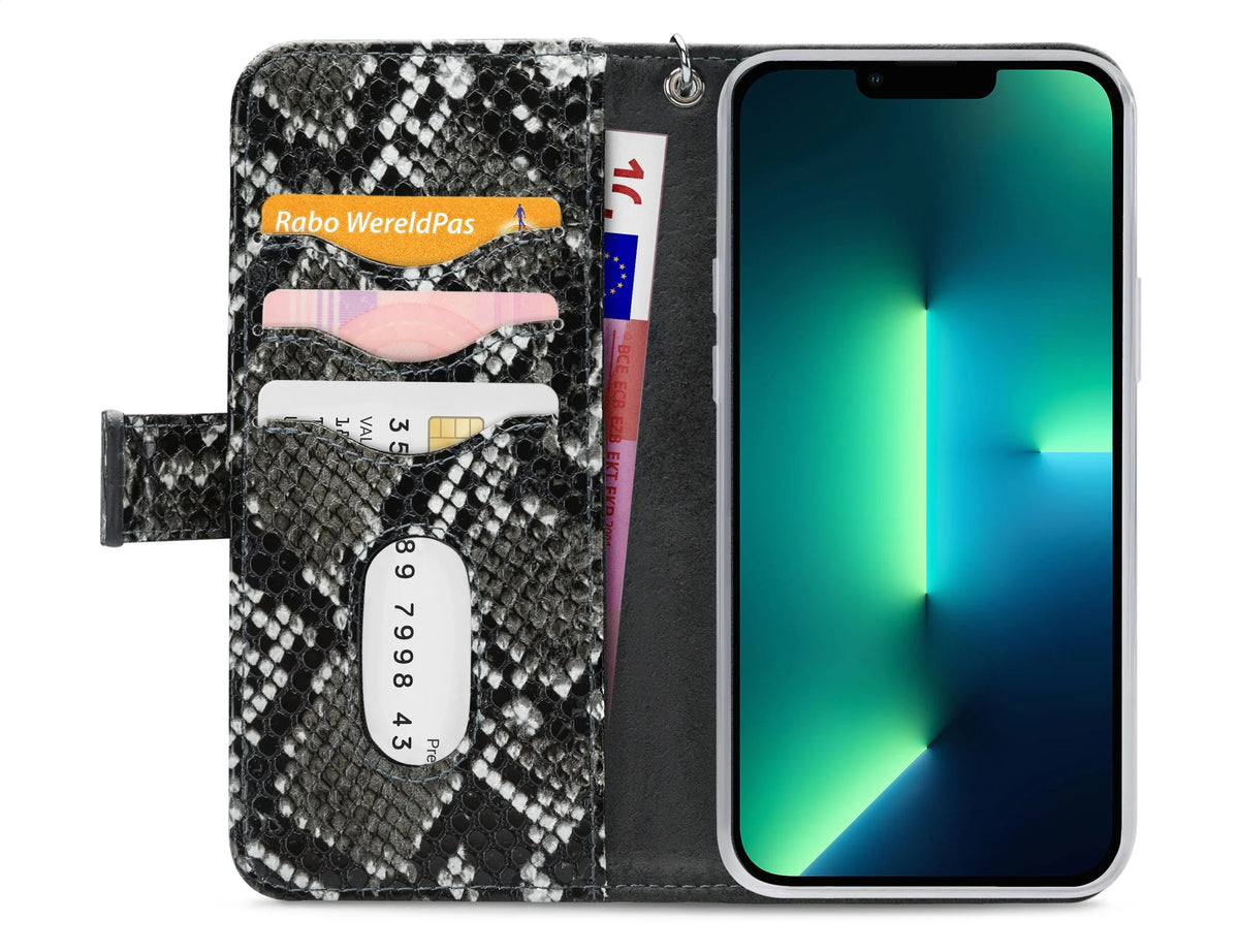 Mobilize 2In1 Magnet Zipper Case Apple Iphone 13 Pro Max Black/Snake - Essentify