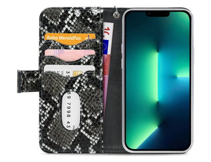 Mobilize 2In1 Magnet Zipper Case Apple Iphone 13 Pro Max Black/Snake - Essentify