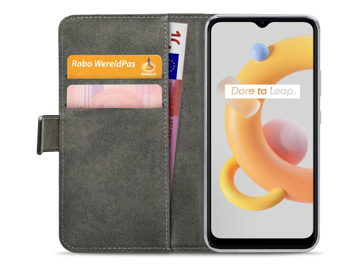 Mobilize Classic Gelly Wallet Book Case Realme C11 (2021) Black - Essentify