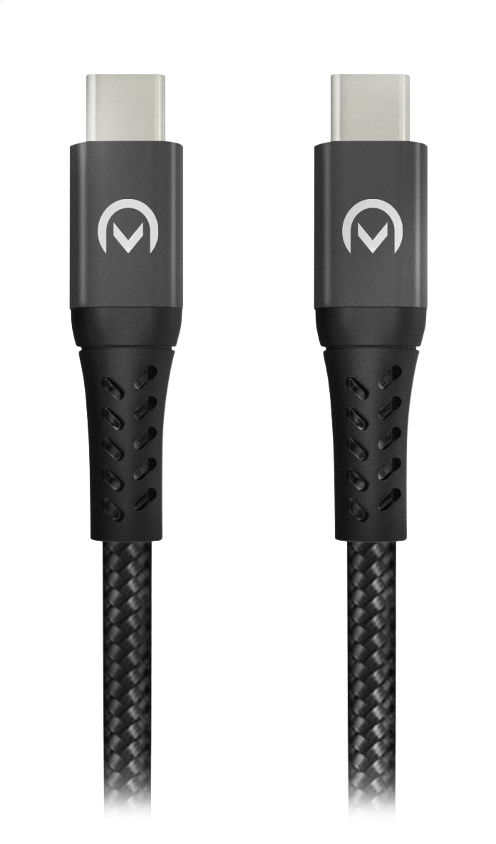 Mobilize Strong Nylon Cable Usb-C To Usb-C 1M. 100W Black