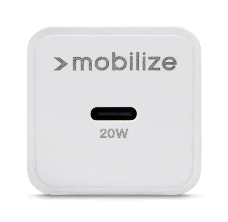 Mobilize Wall Charger Usb-C 20W With Pd/Pps White - Essentify