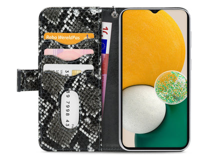 Mobilize 2In1 Magnet Zipper Case Samsung Galaxy A04S/A13 5G Black/Snake - Essentify