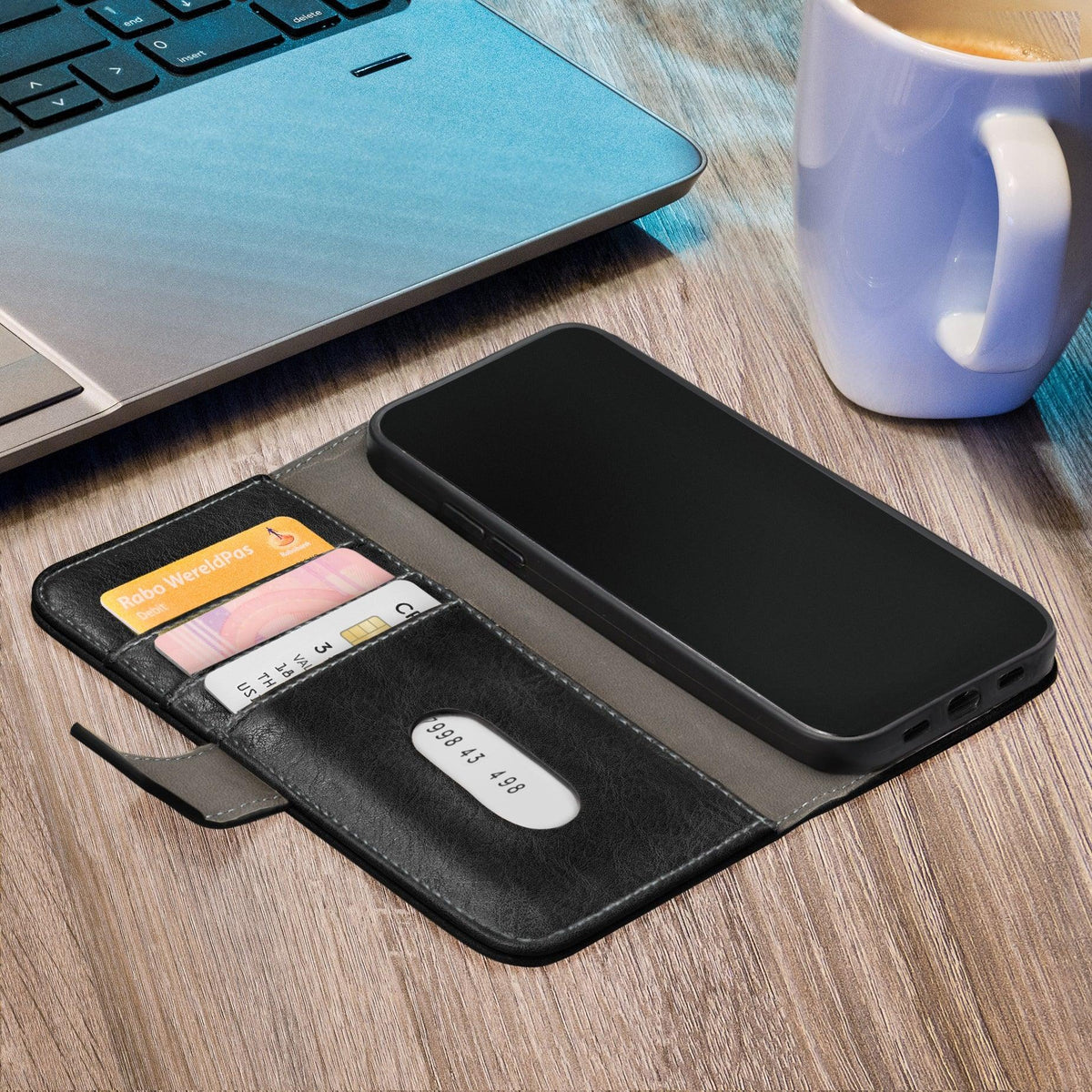 Mobilize Elite Gelly Wallet Book Case Samsung Galaxy S22 5G Black - Essentify