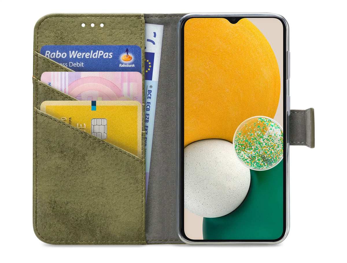 My Style Flex Wallet For Samsung Galaxy A04S/A13 5G Olive - Essentify