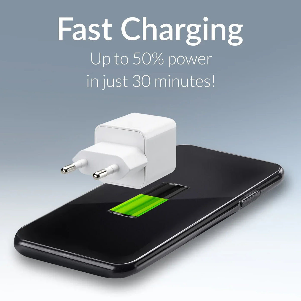 Mobilize Wall Charger Usb-C 20W With Pd + Mfi Lightning Nylon Cable 1.2M White - Essentify