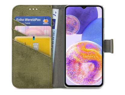 My Style Flex Wallet For Samsung Galaxy A23 5G Olive - Essentify