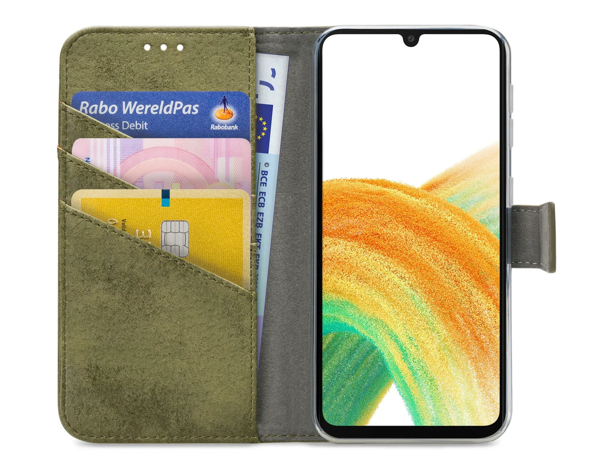 My Style Flex Wallet For Samsung Galaxy A33 5G Olive - Essentify