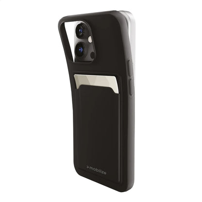 Mobilize Rubber Gelly Card Case Apple Iphone 13 Pro Matt Black - Essentify