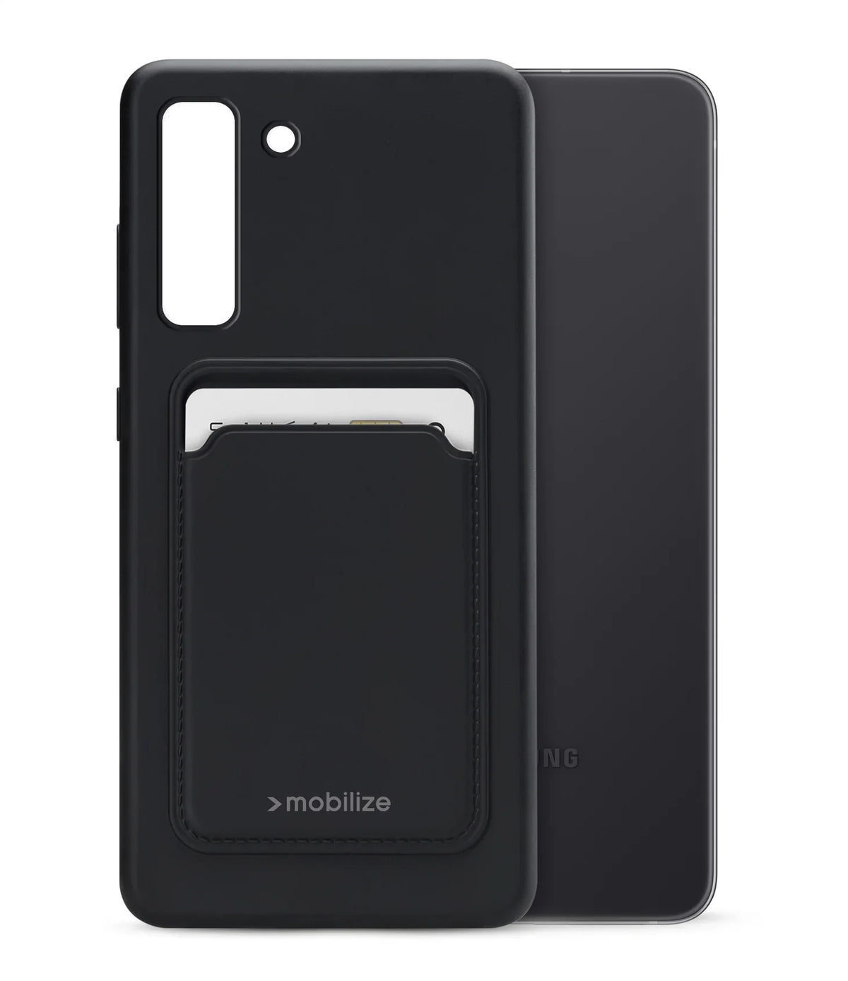 Mobilize Rubber Gelly Card Case Samsung Galaxy S20 Fe Matt Black - Essentify