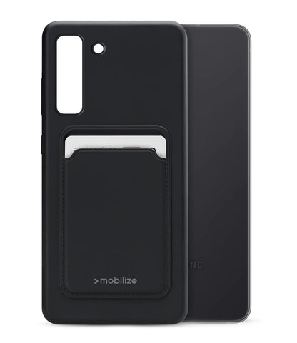 Mobilize Rubber Gelly Card Case Samsung Galaxy S20 Fe Matt Black - Essentify