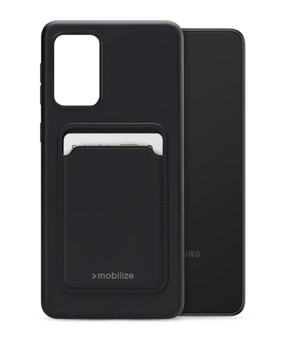 Mobilize Rubber Gelly Card Case Samsung Galaxy A33 5G Matt Black - Essentify