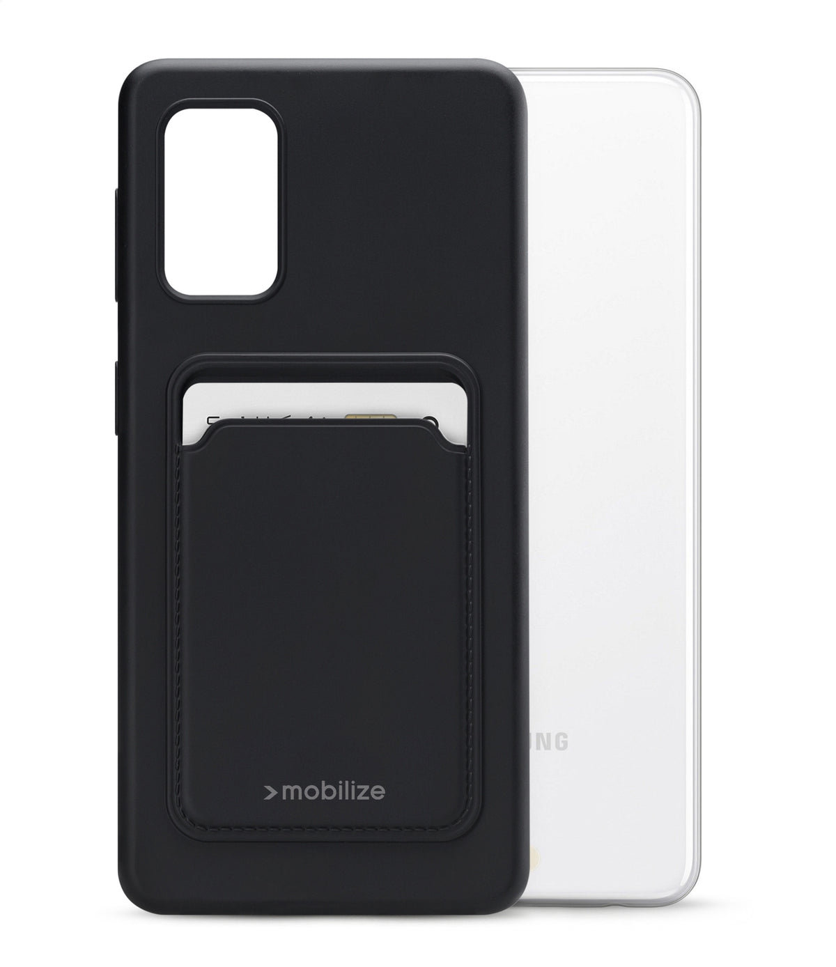 Mobilize Rubber Gelly Card Case Samsung Galaxy A32 5G Matt Black