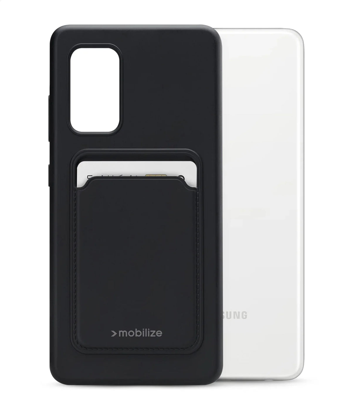 Mobilize Rubber Gelly Card Case Samsung Galaxy A52/A52 5G/A52S 5G Matt Black - Essentify