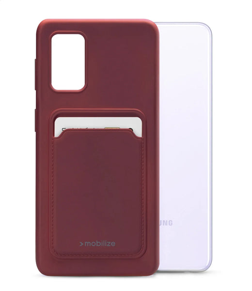 Mobilize Rubber Gelly Card Case Samsung Galaxy A32 5G Matt Bordeaux - Essentify