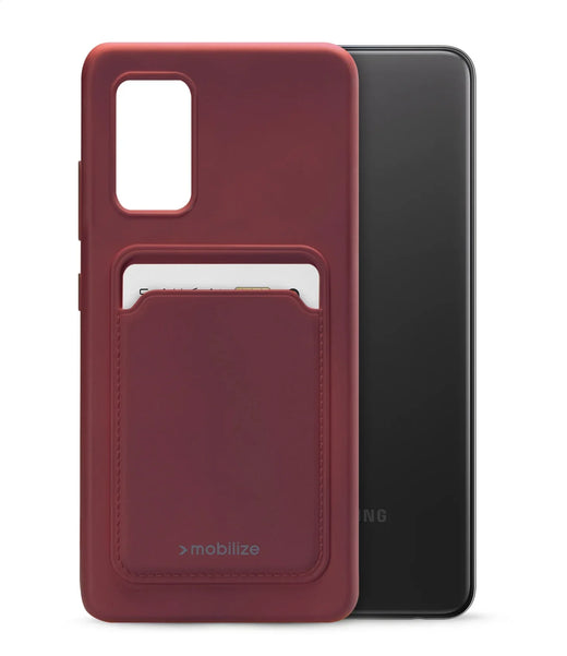 Mobilize Rubber Gelly Card Case Samsung Galaxy A32 4G Matt Bordeaux - Essentify