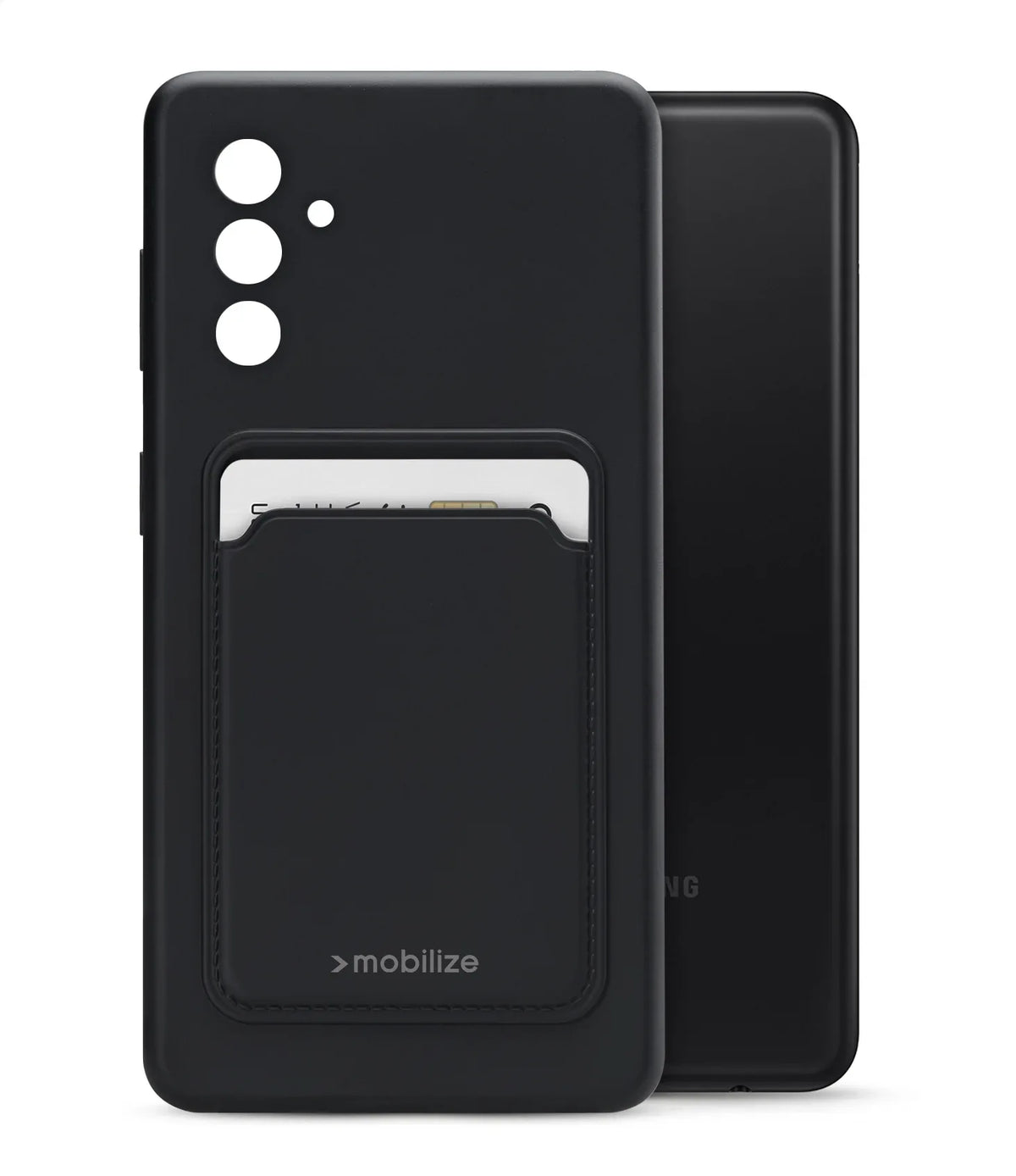 Mobilize Rubber Gelly Card Case Samsung Galaxy A04S/A13 5G Matt Black - Essentify
