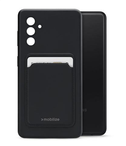 Mobilize Rubber Gelly Card Case Samsung Galaxy A04S/A13 5G Matt Black - Essentify