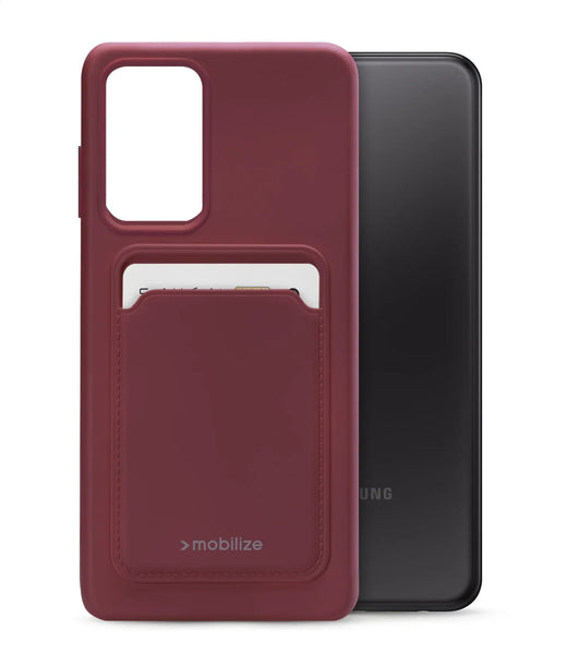 Mobilize Rubber Gelly Card Case Samsung Galaxy A23 5G Matt Bordeaux - Essentify