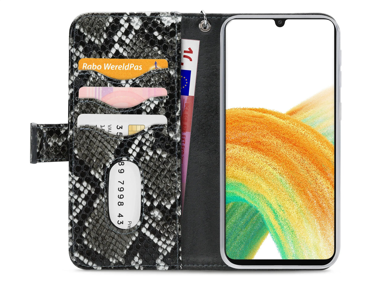 Mobilize 2In1 Magnet Zipper Case Samsung Galaxy A33 5G Black/Snake - Essentify