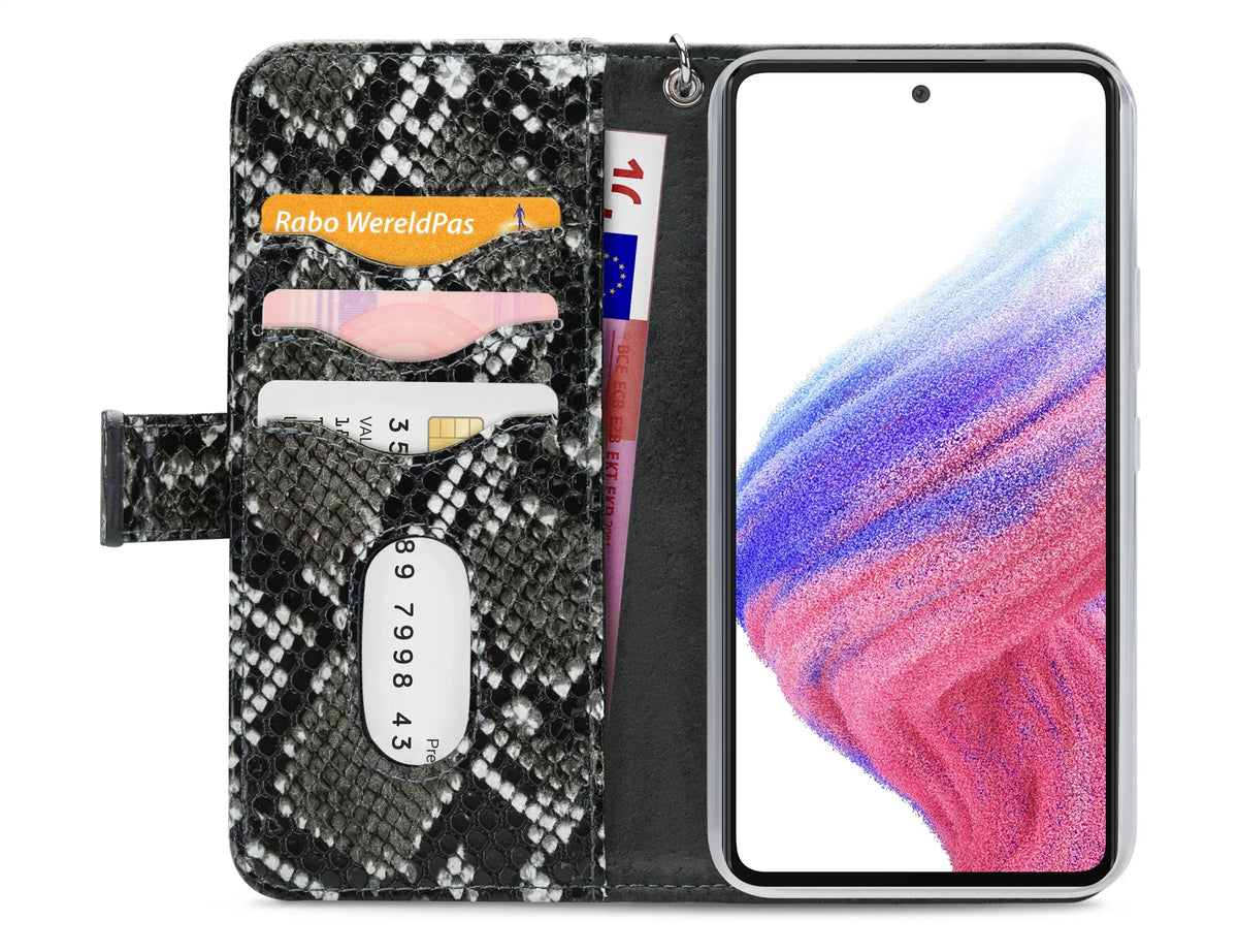 Mobilize 2In1 Magnet Zipper Case Samsung Galaxy A53 5G Black/Snake - Essentify