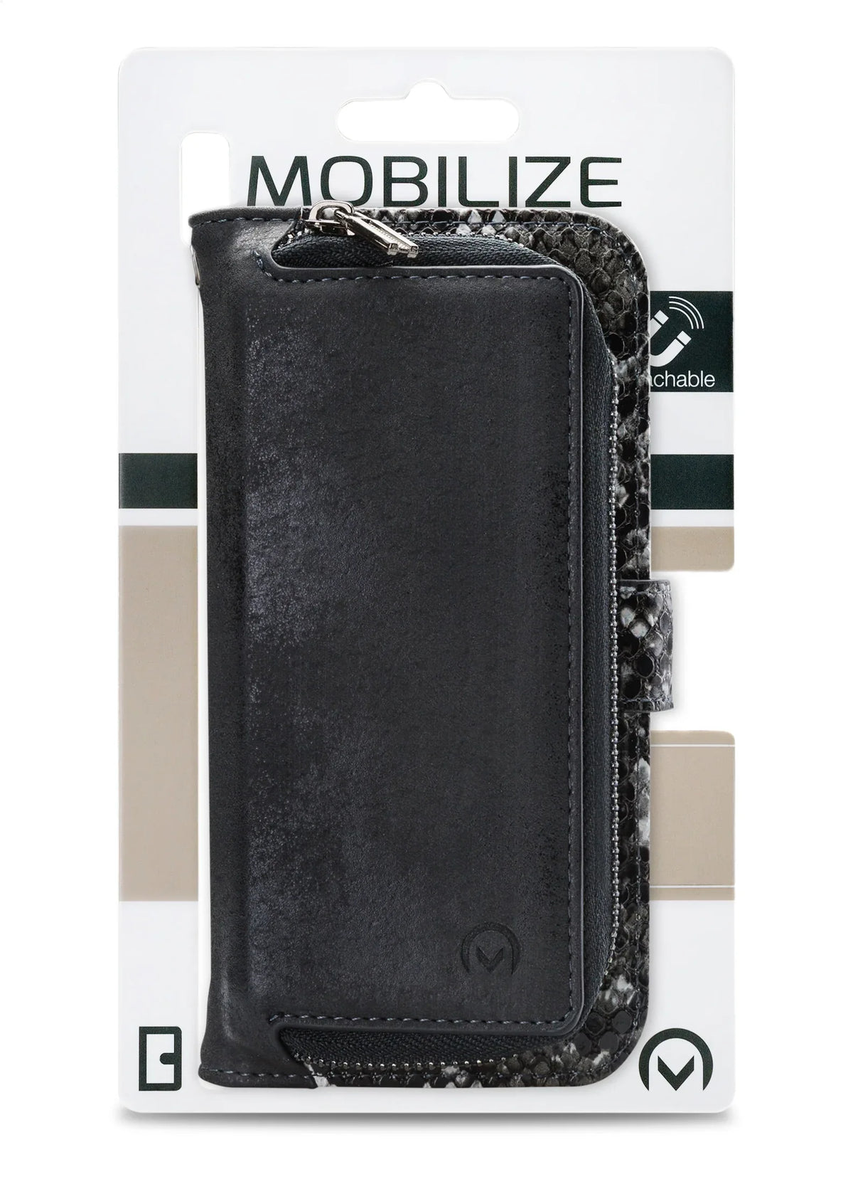 Mobilize 2In1 Magnet Zipper Case Samsung Galaxy A53 5G Black/Snake - Essentify