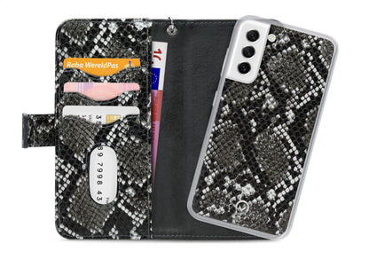 Mobilize 2In1 Magnet Zipper Case Samsung Galaxy S21 Fe 5G Black/Snake - Essentify
