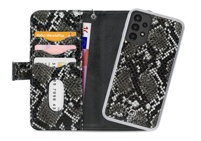 Mobilize 2In1 Magnet Zipper Case Samsung Galaxy A13 4G Black/Snake - Essentify