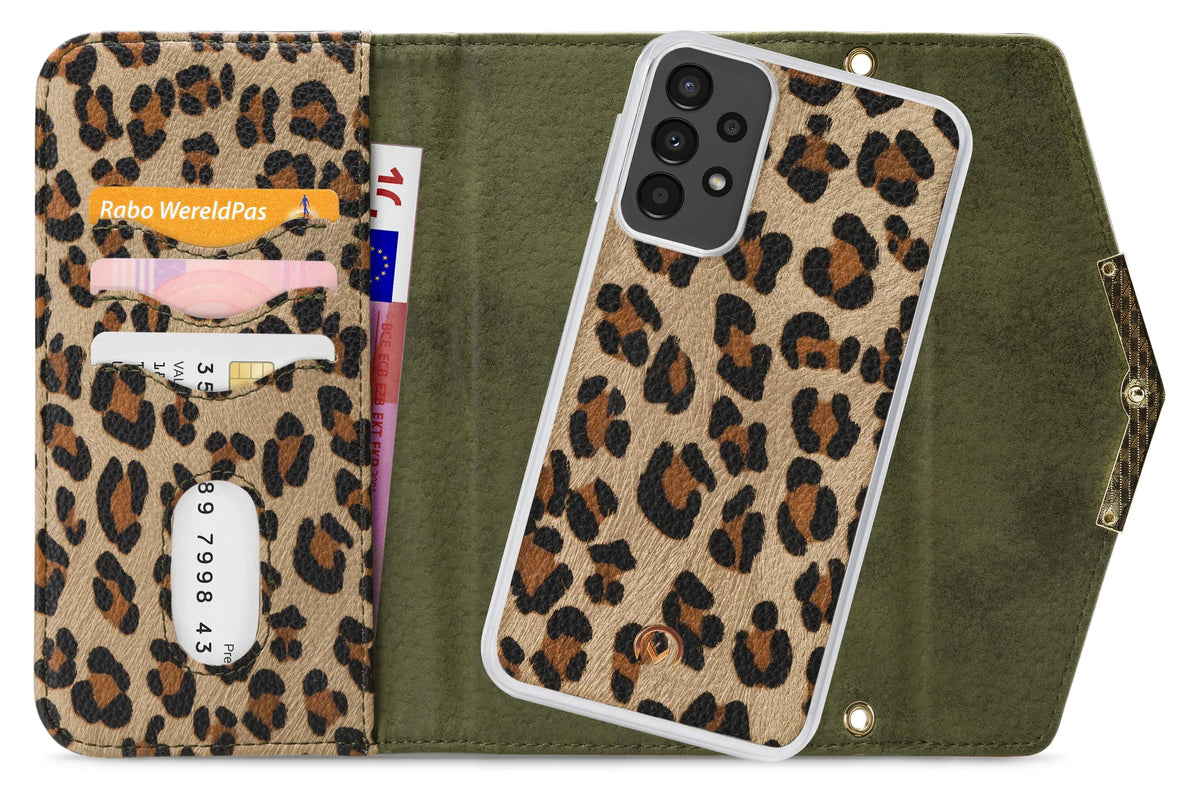 Mobilize 2In1 Gelly Clutch For Samsung Galaxy A13 4G Green Leopard - Essentify