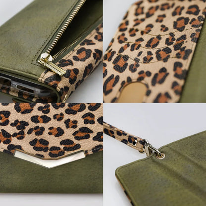 Mobilize 2In1 Gelly Clutch For Samsung Galaxy A13 4G Green Leopard - Essentify