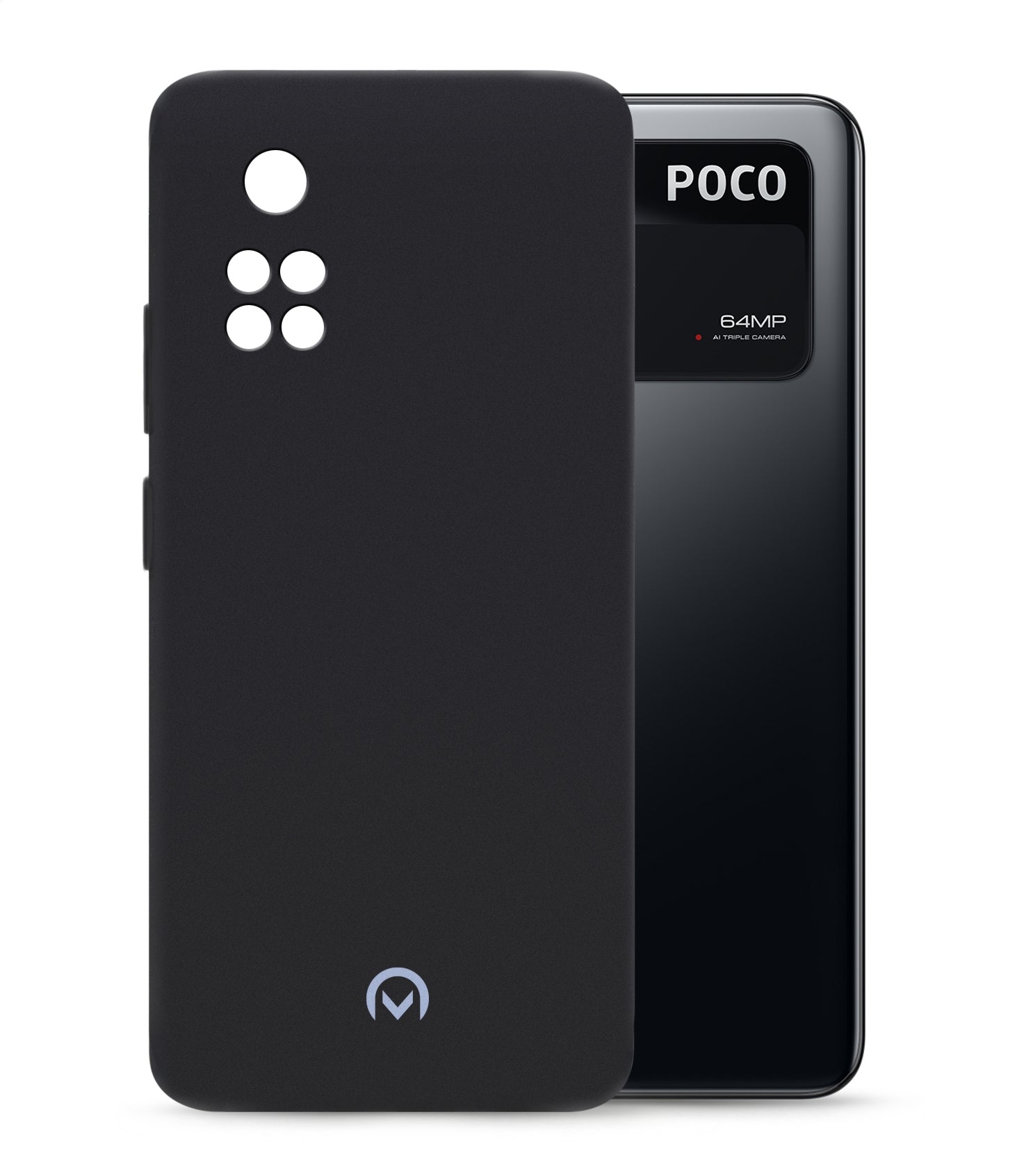 Mobilize Rubber Gelly Case Xiaomi Poco M4 Pro 4G Matt Black