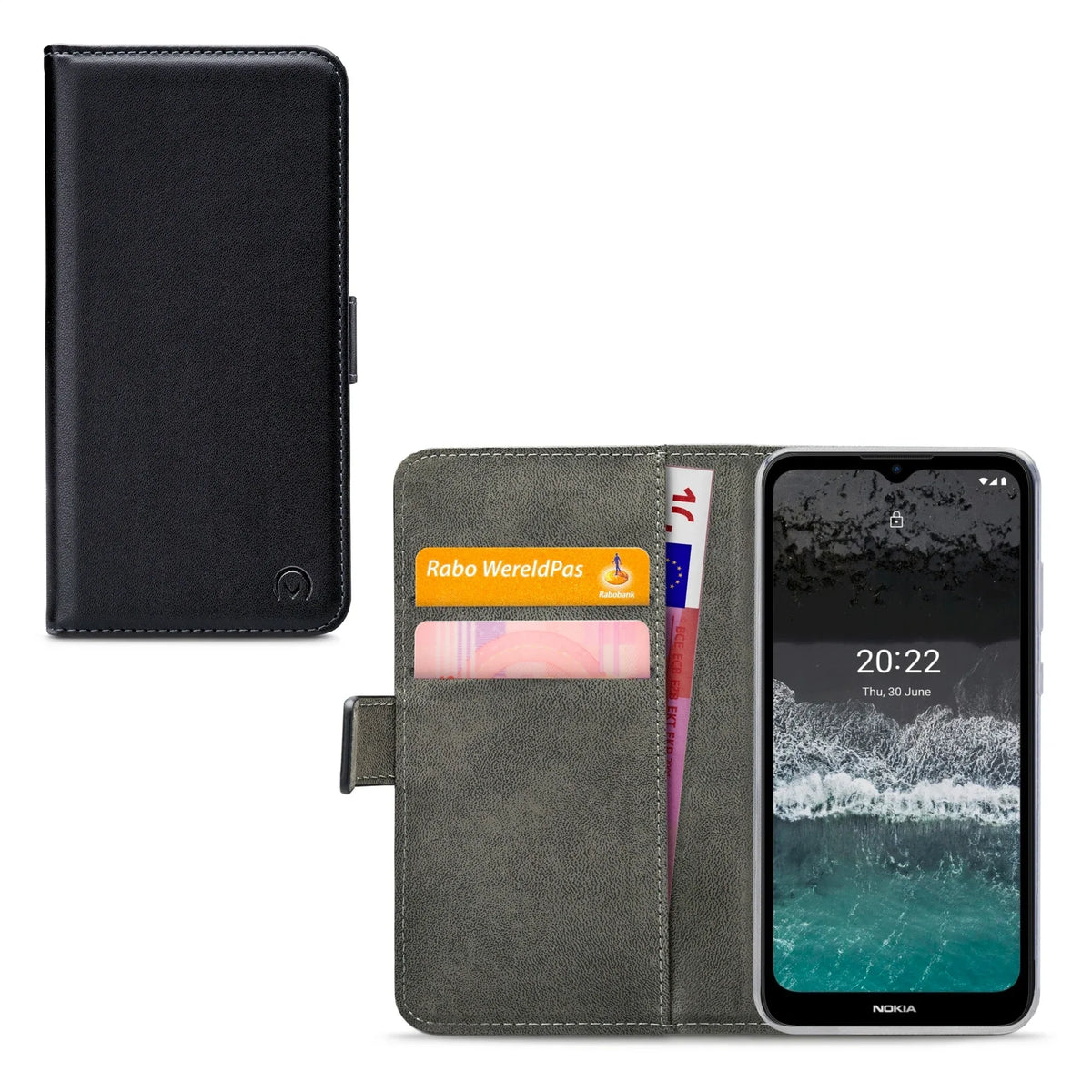 Mobilize Classic Gelly Wallet Book Case Nokia C21 Plus Black - Essentify