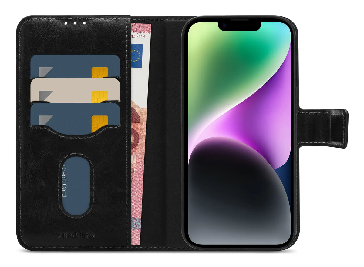 Mobilize 2In1 Magsafe Compatible Gelly Wallet Case Apple Iphone 14 Black - Essentify
