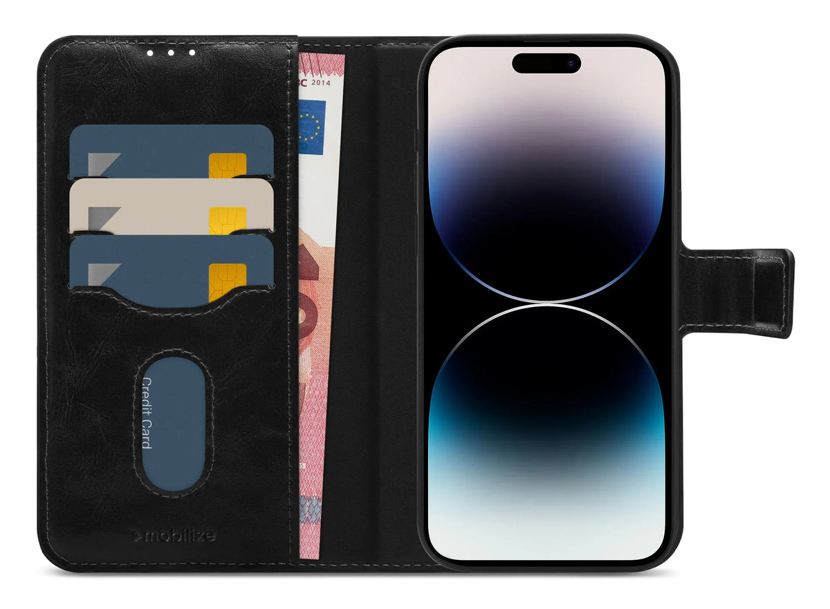 Mobilize 2In1 Magsafe Compatible Gelly Wallet Case Apple Iphone 14 Pro Max Black - Essentify