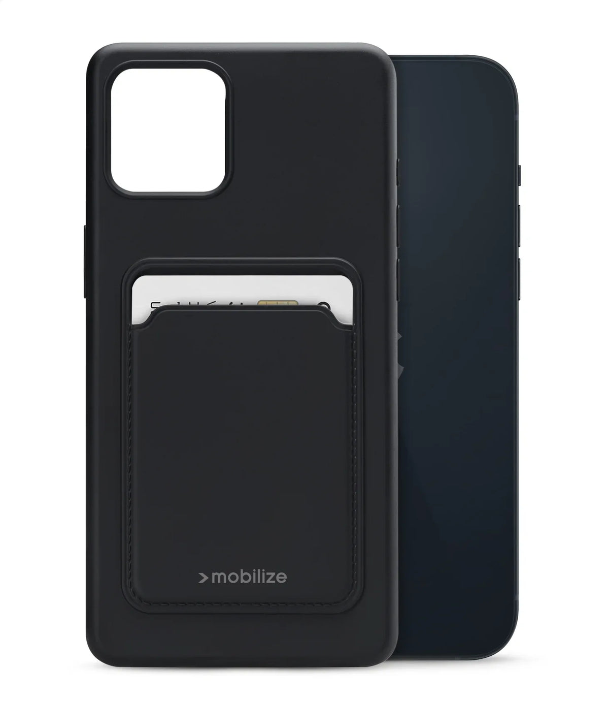 Mobilize Rubber Gelly Card Case Apple Iphone 14 Plus Matt Black - Essentify