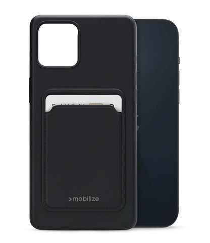 Mobilize Rubber Gelly Card Case Apple Iphone 14 Plus Matt Black - Essentify