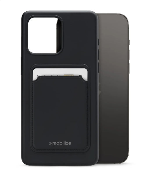Mobilize Rubber Gelly Card Case Apple Iphone 14 Pro Max Matt Black - Essentify